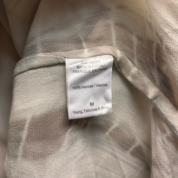 Young Fabulous & Broke Tie-Dye Sleeveless Top - Brown and White - Picture 5 of 7